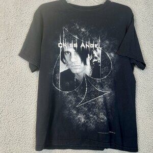 Anvil Black Criss Angel Graphic Short Sleeve Tee